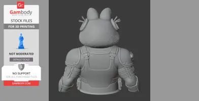 Garfield Punisher Ring Figure - Mashup Figure STL