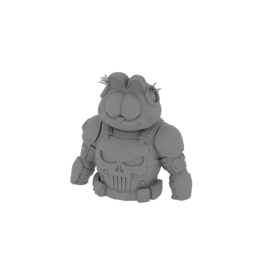 Garfield Punisher Ring Figure.stl