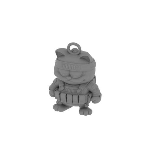 Garfield Rambo Ring Figure.stl