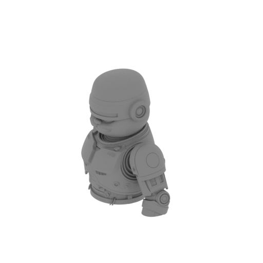 Garfield RoboCop Ring Figure.stl