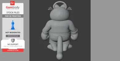 Garfield Rocky Balboa Ring Figure - Mashup Figure STL