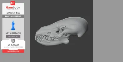 Desert Hedgehog Skull - Skull Replica STL