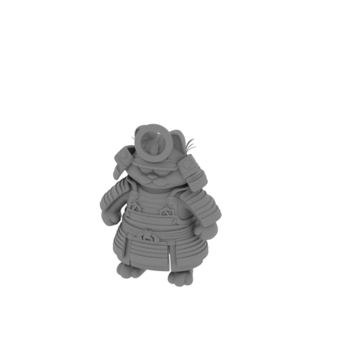 Garfield Samurai Ring Figure.stl