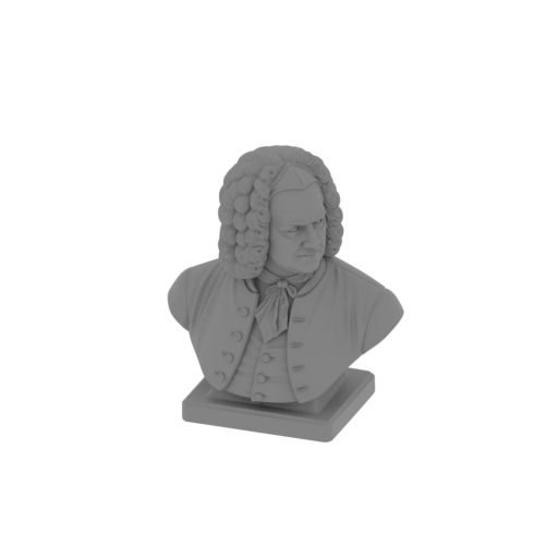 Johann Sebastian Bach Bust.stl