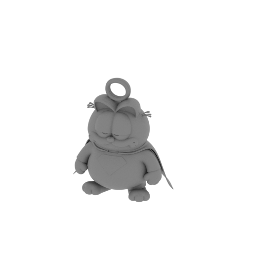 Garfield Superman Ring Figure.stl