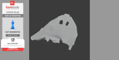 Diplocaulus Skull - Skull Replica STL