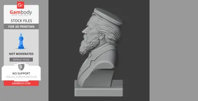 Johannes Brahms Bust - Historical Warrior STL