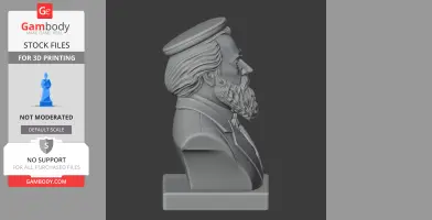 Johannes Brahms Bust - Historical Warrior STL