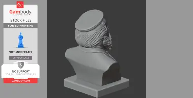 Johannes Brahms Bust - Historical Warrior STL