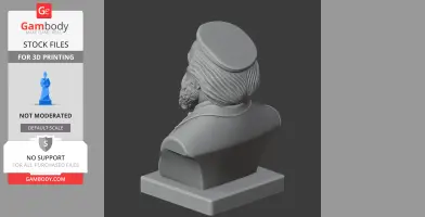 Johannes Brahms Bust - Historical Warrior STL
