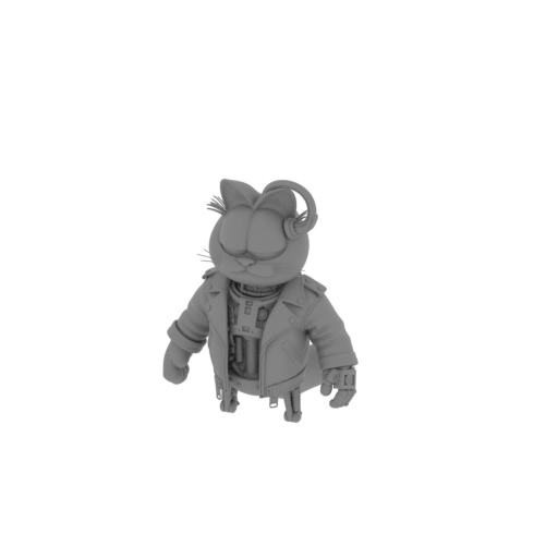 Garfield Terminator Ring Figure.stl