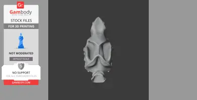 Top view of a Diprotodon skull 3D model, detailed with prominent features for printing.