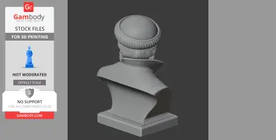 Johannes Gutenberg Bust - Historical Warrior STL