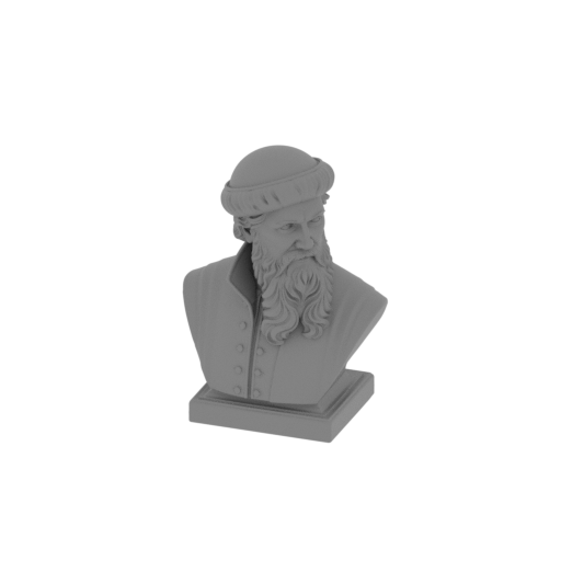 Johannes Gutenberg Bust.stl