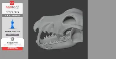 Dire Wolf Skull - Skull Replica STL