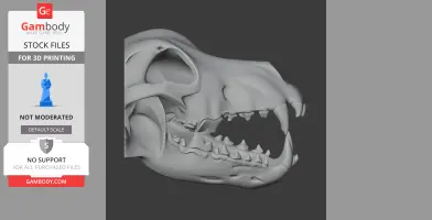 Dire Wolf Skull - Skull Replica STL