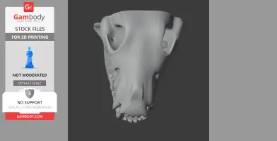 Dire Wolf Skull - Skull Replica STL