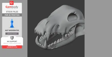 Dire Wolf Skull - Skull Replica STL