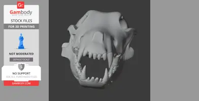 Dire Wolf Skull - Skull Replica STL