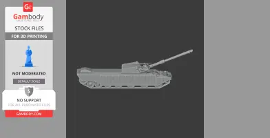 Challenger 3 tank - Tank Model STL