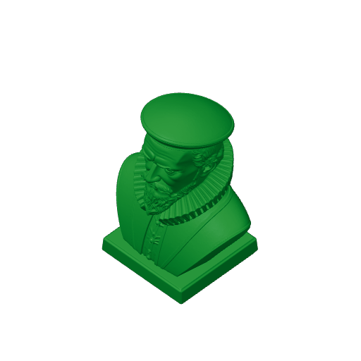 Johannes Kepler Bust.3mf