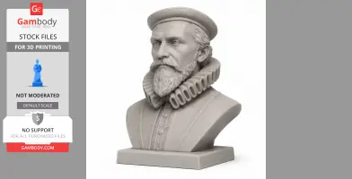 Johannes Kepler Bust - Historical Warrior STL