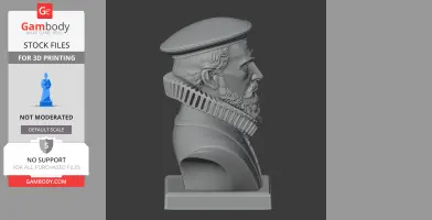 Johannes Kepler Bust - Historical Warrior STL