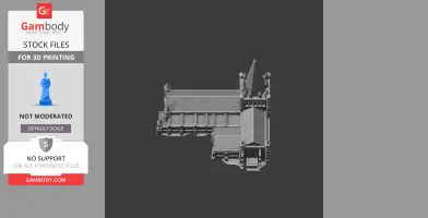 Detailed 3D model of Chichester architecture, featuring intricate roofing and towers for printing.