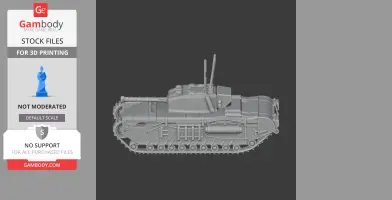 Churchill Mk VII - Tank Model STL