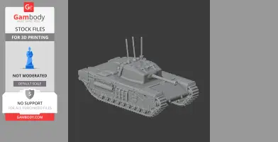 Churchill Mk VII - Tank Model STL