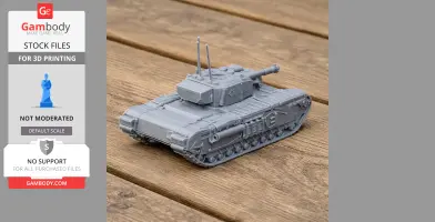 Churchill Mk VII - Tank Model STL