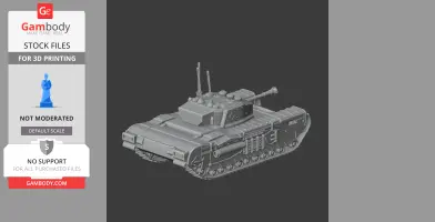 Churchill Mk VII - Tank Model STL