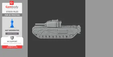 Churchill NA75 - Tank Model STL
