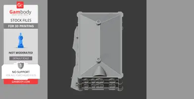 Detailed 3D model of an architectural structure with intricate design elements.