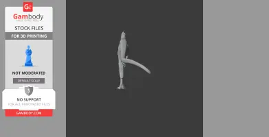 3D model of Raptorex dinosaur in a standing pose, designed for 3D printing.