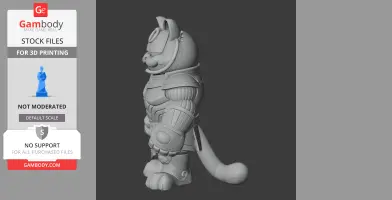 Garfield Thanos Ring Figure - Mashup Figure STL