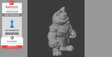 Garfield Thanos Ring Figure - Mashup Figure STL