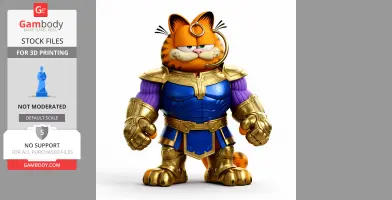 Garfield Thanos Ring Figure - Mashup Figure STL