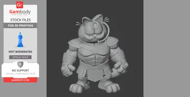 Garfield Thanos Ring Figure - Mashup Figure STL