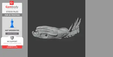 Eastern Brown Snake Skull - Skull Replica STL