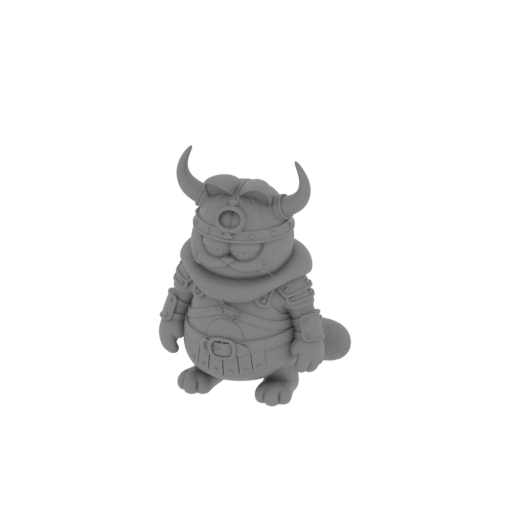 Garfield Viking Ring Figure.stl