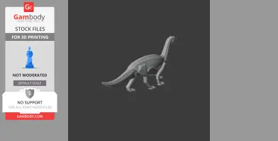 Riojasaurus - Prehistoric Animal STL
