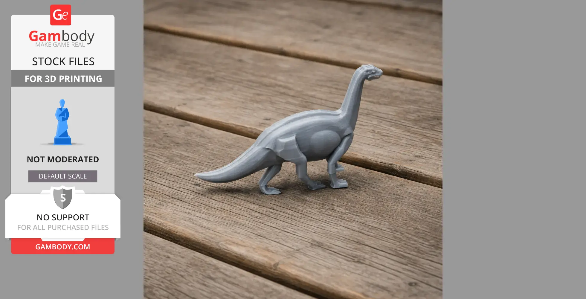 Riojasaurus - Prehistoric Animal STL