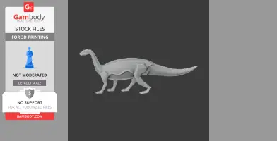 Riojasaurus - Prehistoric Animal STL