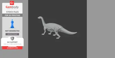 Riojasaurus - Prehistoric Animal STL