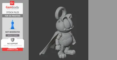 Garfield Vision Ring Figure - Mashup Figure STL