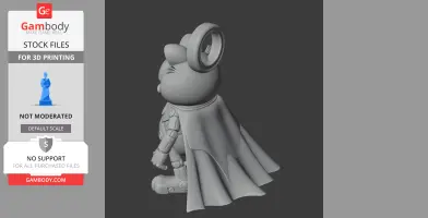 Garfield Vision Ring Figure - Mashup Figure STL