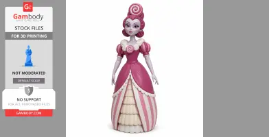 Baroness Von Bon Bon - Cuphead - Character Figure STL