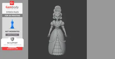 Baroness Von Bon Bon - Cuphead - Character Figure STL