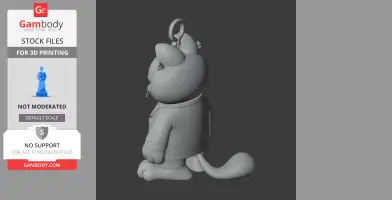 Garfield Vito Corleone Ring Figure - Mashup Figure STL